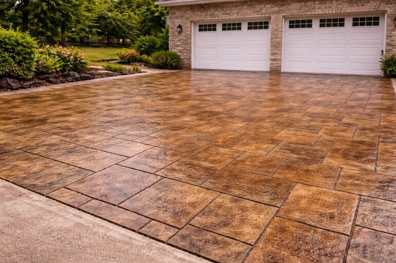 Driveway Concrete Staining in Frisco, TX